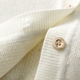 thumbnail image 5 of Toddler Girls Cardigan Long Sleeve Kids Button Sweater Knit Tops for Little Girls 1-7 Years, 5 of 9