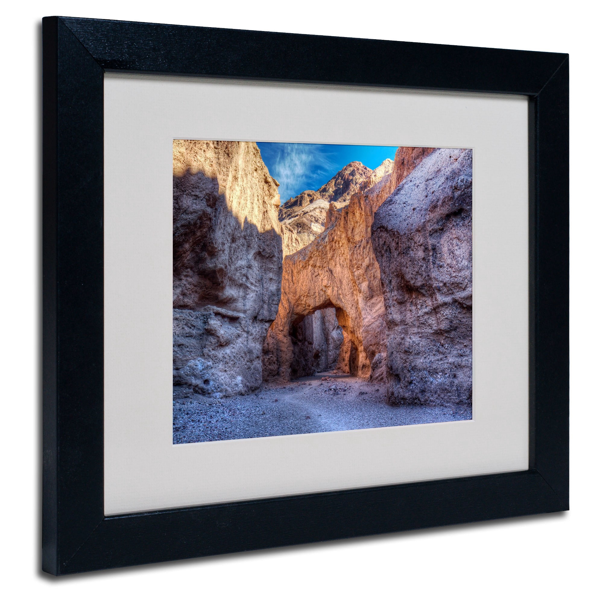 Trademark Fine Art 'Natural Bridge' 16" x 20" Black Frame Art (PL0056-B1620MF)