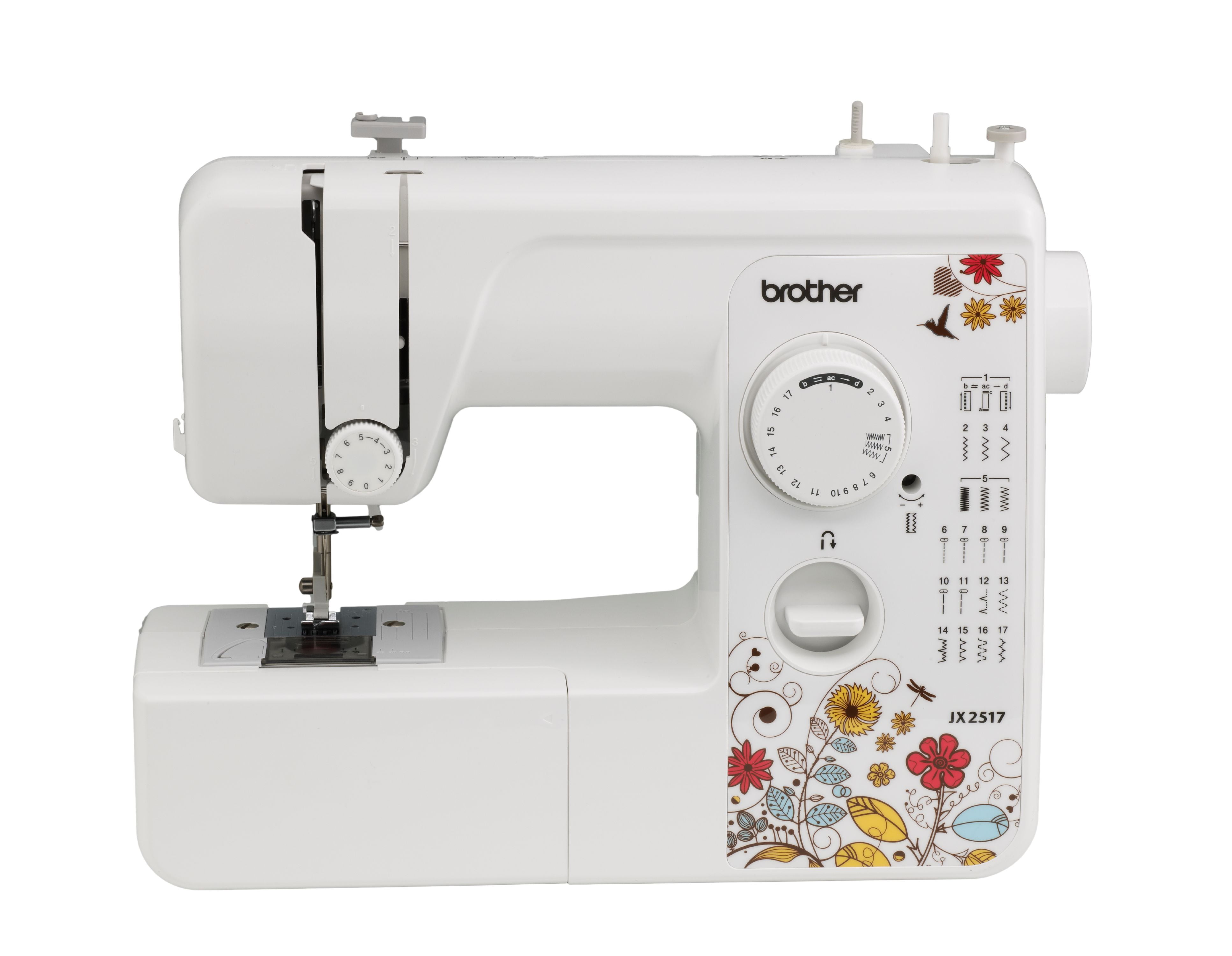 Brother 17 Stitch Sewing Machine w/ Foot controller JX2517 White NEW