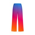 thumbnail image 5 of Plebaso Capri Pants for Women 2025 Drawstring Wide Leg Cropped Trousers Summer Gradient Color Casual Pants, 5 of 5