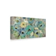thumbnail image 3 of Silvia Vassileva 'Fresh Teal Flowers' Canvas Art, 3 of 3