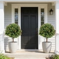thumbnail image 2 of Red Artificial Boxwood Planting Trees Planteds In The Ground Suitable For Outdoor Garden Landscaping And Decoration, 2 of 7