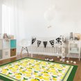 thumbnail image 3 of Area Rugs 5x8 Ft Summer Yellow Lemon with Green Leaves Non-Slip Washable Rug Indoor Rug Floor Mats Non Shedding Carpet for Living Room Bedroom Dining Room Home Decor, 3 of 8