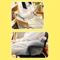 thumbnail image 4 of Kearding Bonitos cojines para silla, cojín de asiento relleno, respaldo de cintura cálido, respaldo lavable, almohada de suelo para niñas de Decoración del hogar Gris Kearding HA084453-03, 4 of 6