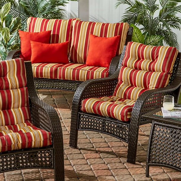 High Back Chair Cushion Non Slip Rocking Pad Set Patio Wicker Seat Tufted Pillow Deep And Indoor Outdoor Com High Back Chair Cushion Non Slip, Best Deep Seat Patio Cushions