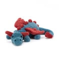 thumbnail image 1 of Jellycat Dexter Dragon 11.8" Plush Toy - Ultra Soft Stuffed Animal, Easter Gift, 1 of 3