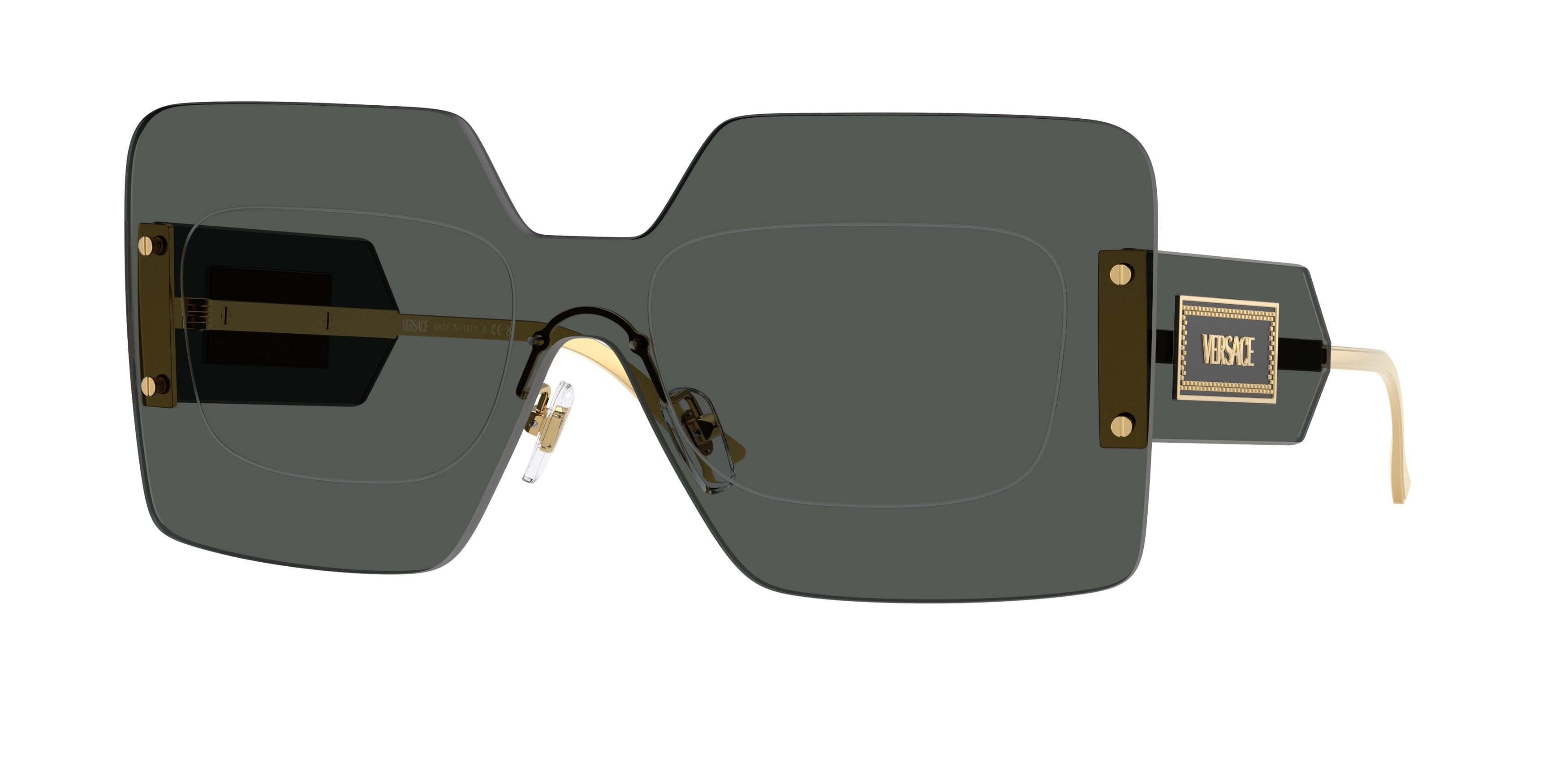 VERSACE VE2277 10026I Turquoise Brown Grad Grey Mir Silver  display picture 3