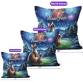 thumbnail image 4 of Happy New Year Devon Rex Family Cheer Winter Midnight Firework Pillow Cushion Double Sided Cat Lover Kitten Owner Gifts Throw Pillow - 02025, 4 of 4