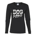 thumbnail image 2 of Wild Bobby Dog Mom Dog Lover Women Graphic Long Sleeve Tee Black Small, 2 of 5