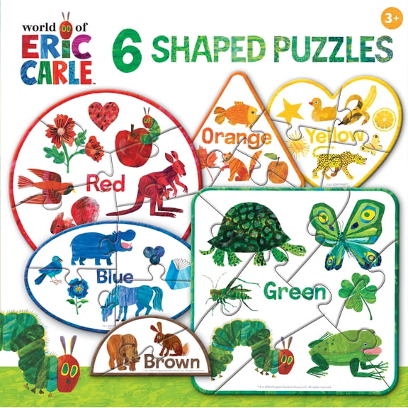 MasterPieces Eric Carle - Colors 6-Pack Mini Shaped Puzzles