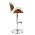 thumbnail image 4 of Allora Adjustable Faux Leather Bar Stool in Cream, 4 of 7