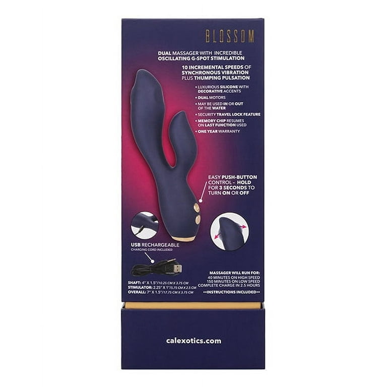 California Exotic Novelties Chic Blossom G-Spot Vibrator - Blue