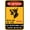 Warning Sign 1, variant on Dog Waste Threatens Children Health Leash Clean Up Sign 8"x12" - No Dog Poop Security Metal for Business Wall Safety