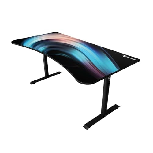 Arozzi Arena Gaming Desk Mat, Full Surface Custom Desk Pad, Interchangeable, Water Resistant & Washable Computer Desk Mouse Pad with Stitched Edges (D009)