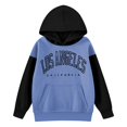 thumbnail image 4 of Children Long Sleeve Color Matching Printed Letters Hooded Fleece Sweater, 4 of 4