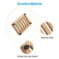 thumbnail image 3 of AmazerBath Bamboo Soap Dish, Wooden Soap Holder , 2 Pack Soap Dishes for Bar Soap, Wooden soap Tray, Kitchen Soap Tray Self Draining (Wooden Color), 3 of 9