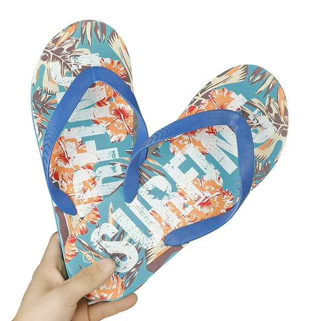 Men Flip Flops Non-slip All Match Casual Plastic Flat Sandals Summer Slippers