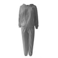 thumbnail image 3 of Sweatsuits Women 2 Piece Outfit - Long Sleeve Hoodie With Sweatpants Womens Matching Sets Jogging Suits for Women, 3 of 3