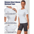 thumbnail image 4 of Raxilon 4 Pack Woman's Short Sleeve Athletic Shirts Workout Undershirt Dry Fit T-Shirt for Gym Running Tops, 4 of 7