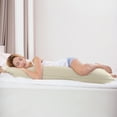 thumbnail image 5 of REGALWOVEN Zippered Body Pillow Cover Microfiber Long Pillowcase Khaki Body(20"x48"), 5 of 8