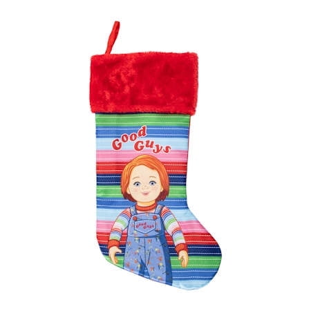 Chucky Good Guys Christmas Stocking with Red Cuff, 19-Inch