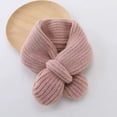 thumbnail image 4 of Duoif Neck Warmer, Kids Fleece Scarf Solid Knitted Scarves Warm Shawl Children Neck Warmer for Baby Boys Girls 04Y Scarf for Women Pink, 4 of 4