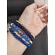 thumbnail image 4 of Set de 4 pulseras elasticas Maria Almudena color azul cielo varios modelos, 4 of 5
