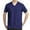Blue, variant on Men Black Shirt Fitted T Shirts for Men Mens Tee Shirts Casual Stylish Summer Cotton V Neck T Shirt Stretch Active Short Sleeve Moisture Wicking Undershirt 2025