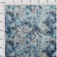thumbnail image 3 of oneOone Viscose Chiffon Medium Blue Fabric Abstract Floral Quilting Supplies Print Sewing Fabric By The Yard 42 Inch Wide-1ra, 3 of 5