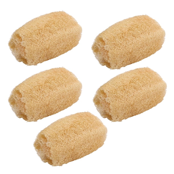 Esponjas De Cocina De Lufa, 5 Uds., Cepillo Para Lavar Platos De Lufa Reutilizables Con Múltiples Orificios, Absorción Eficiente, Con Cuerda Para Utensilios De Cocina
