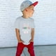 thumbnail image 2 of Gibobby Playera&nbsp;Moda Camisetas de manga 17 para niños, camiseta corta para niños, camisetas de Pascua para bebés, camisetas para niñas conejito, camisetas con letras felices p(Gris, 3-4 Años), 2 of 5