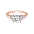 thumbnail image 3 of 3 Carat IGI Certified Cushion Shape Lab Grown Diamond Engagement Ring | 14K Rose Gold |Amore Side Stone Lab Diamond Ring | FG-VS1-VS2 Quality Friendly Diamonds, 3 of 5