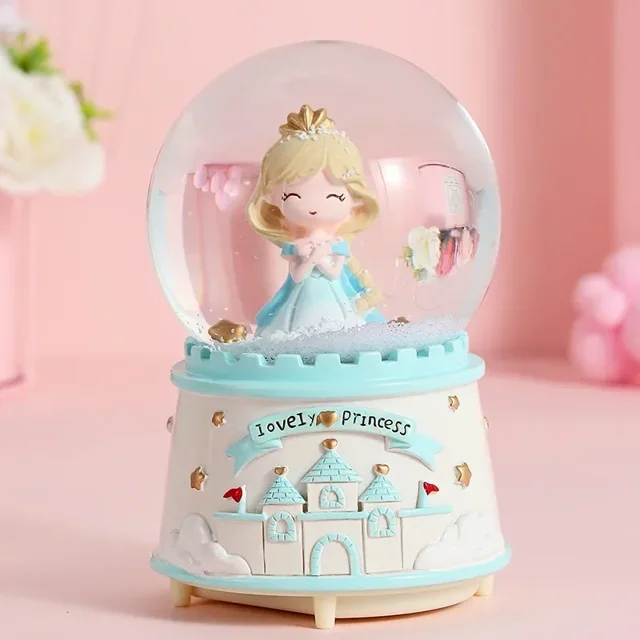 Boule à Neige Musicale avec Clip et Lumière, Cadeau de Mariage et de Saint-Valentin