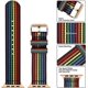 thumbnail image 3 of Durable Canvas Watch Bands Compatible with Apple Watch 41mm 40mm 38mm, Premium Nylon Wrist Watch Strap For iWatch Sery 7 6 5 4 3 2 1 Bands For Mens/W, 3 of 3