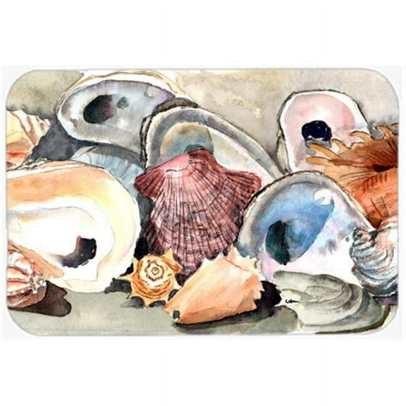 Sea Shells Glass Cutting Board - Large, 15 H x 12 L in.