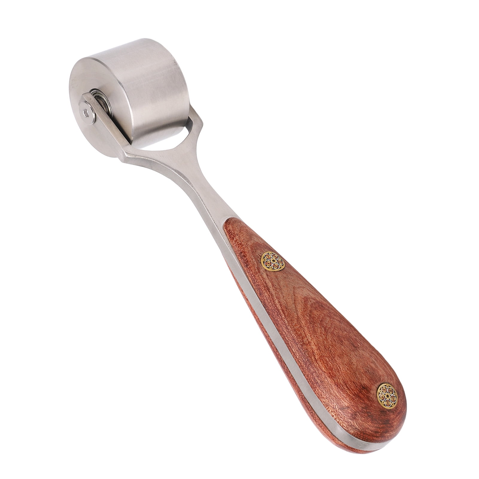 Leather Press Edge Roller,Leather Roller High Hardness Wear Resistance Leather Press Roller DIY Leather Tools with Log Handle,Leather Press Roller