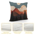 thumbnail image 4 of Fenyluxe Mountains Trees Full Moon Pillow Covers for Couch Sofa Indoor Outdoor Pillow Case Decorative Home Aesthetic Decor 1PC 24x24in, 4 of 5