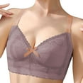 thumbnail image 2 of Cathalem Full-Coverage Underwire Bra Bombshell Push Up Bra Adds 2 Cups Shine Strap,Purple 42/95, 2 of 4