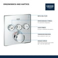 thumbnail image 5 of Grohe 29142000 Grohtherm Smart Thermostatic Trim With Control Module, StarLight Chrome, 5 of 9