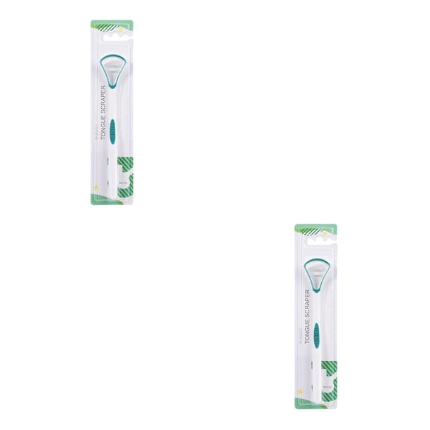 Vogacara Raspador de lengua Limpieza bucal Aliento fresco Lengua Silicona PP Herramienta de raspado Cuidado bucal, Verde Type1 NO1 Vogacara CBP169581