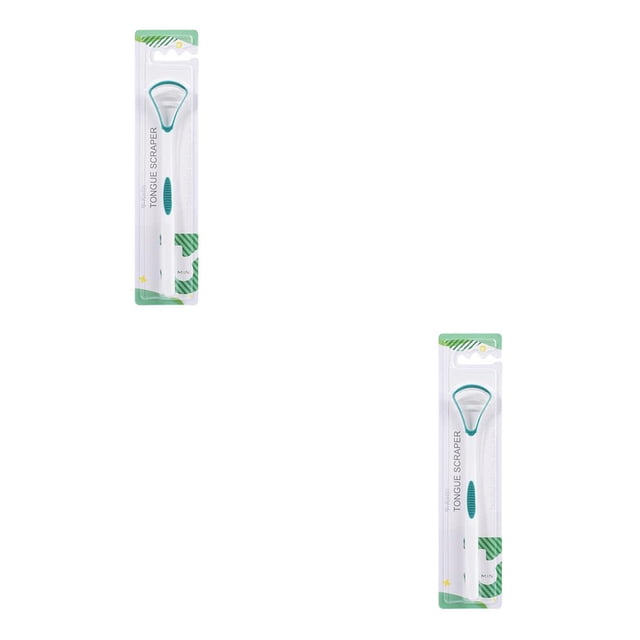 Vogacara Raspador de lengua Limpieza bucal Aliento fresco Lengua Silicona PP Herramienta de raspado Cuidado bucal, Verde Type1 NO1 Vogacara CBP169581