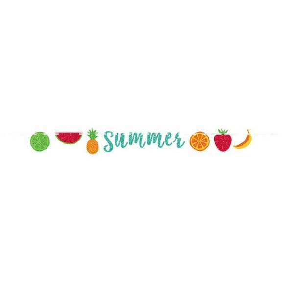 Summer Fruit Glitter Cutout Banner (1ct)