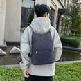 thumbnail image 4 of TIEVOSA Skin Bag Large Capacity Ultra Lightweight Portable Foldable Bag Men's Sports Backpack Headphone Hole Outdoor Travel Backpack, 4 of 7