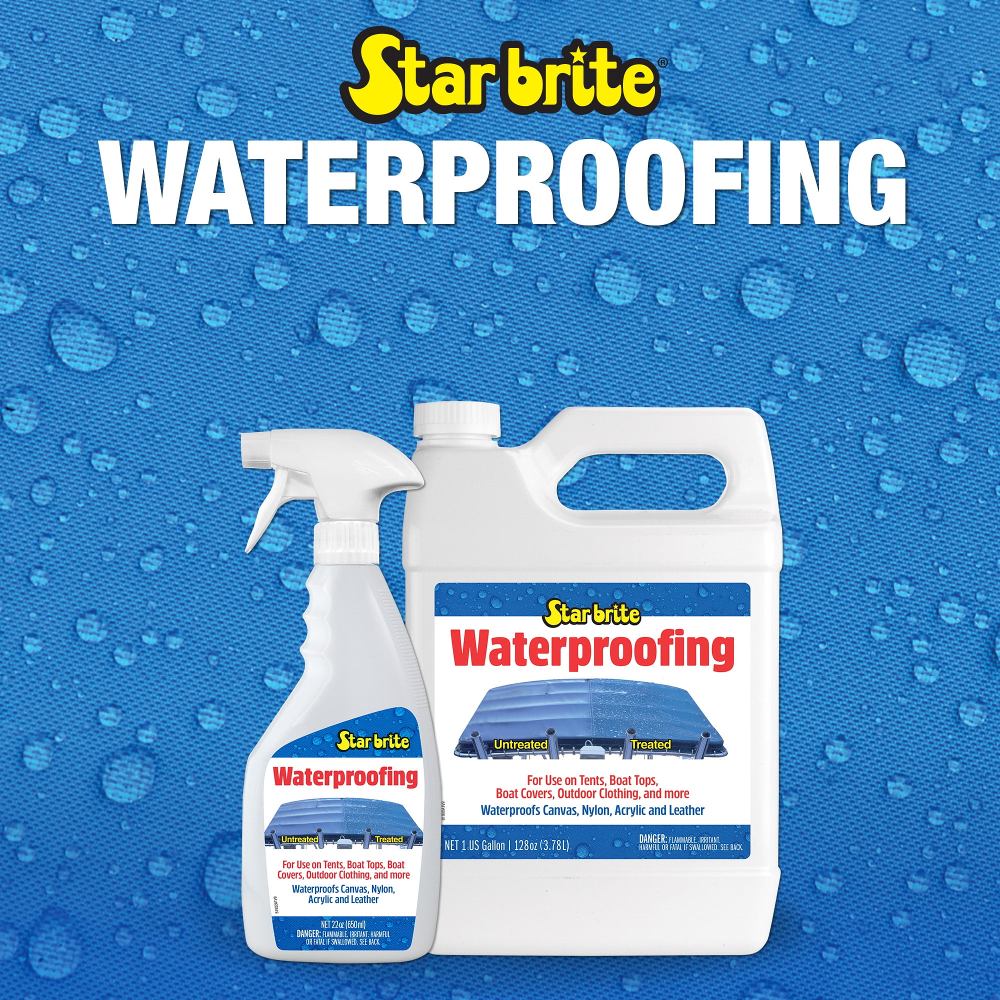 Star Brite Fabric Waterproofing Spray With PTEF - 1 Gallon Jug For Tents, Awnings, Outdoor Gear