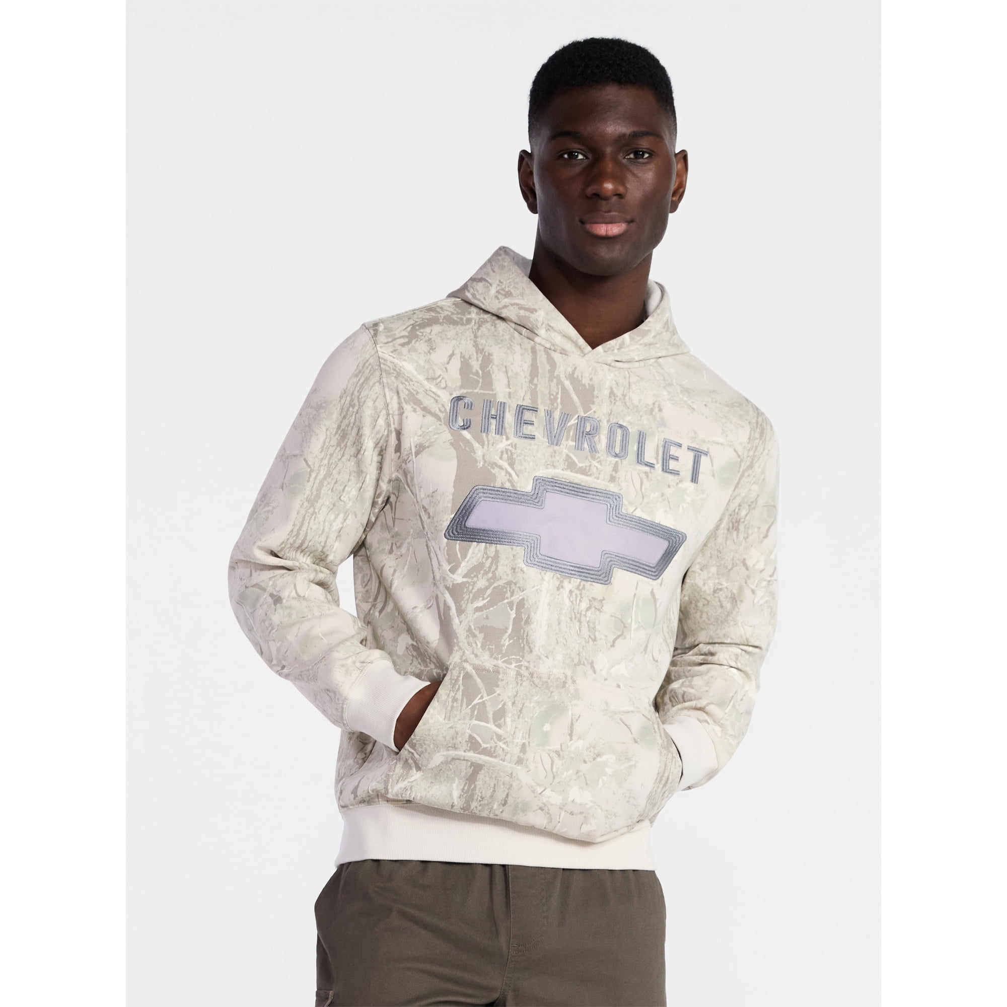 Chevrolet Men's and Big Men's Graphic Fleece Hoodie with Long Sleeves, Sizes XS-4XL