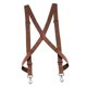 thumbnail image 1 of Tirantes para hombres y mujeres, tirantes elásticos con gancho giratorio, tirantes con clip lateral, adultos X Marrón Zulema tirantes mujer hombre, 1 of 8