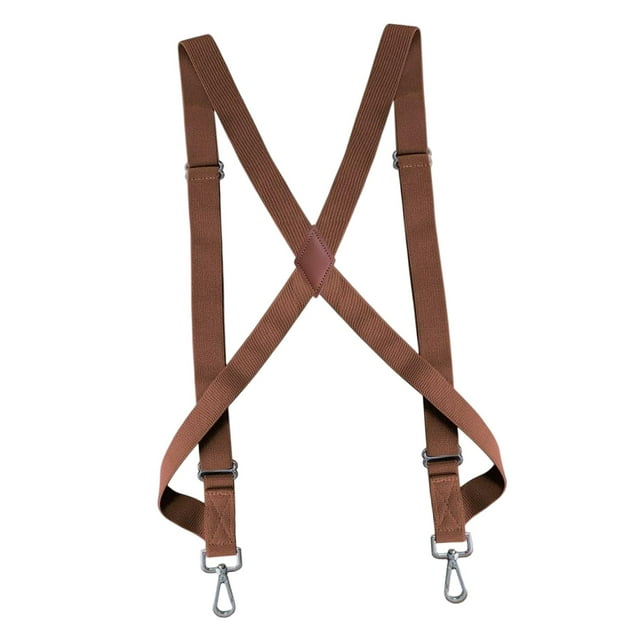 Tirantes para mujer, ganchos giratorios de alta resistencia, Unisex para trabillas de cinturón, tirantes ajustables de estilo camionero, Marrón Yinane tirantes mujer hombre