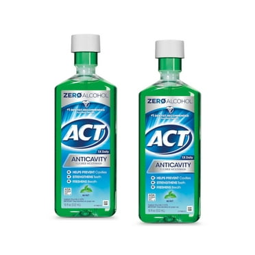 ACT Anticavity Fluoride Rinse, Mint, 18 oz (Pack of 2)