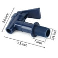 thumbnail image 4 of Spencer 4Pcs Replacement Cooler Faucet, Reusable Spigot Spout Water Beverage Lever Pour Dispenser Valve Water Crock Tap, Plastic Water Spigot Drink Dispenser Tap, Black, 4 of 9