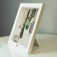 thumbnail image 2 of Hives and Honey Wood Jewelry Frame with Necklace Hooks - White, 2 of 4